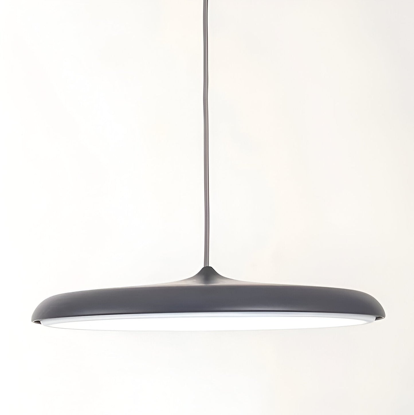 Black Nordic Modern Flying Saucer Pendant Light – Adjustable LED Ceiling Light Fixture for Kitchen and Living Room 1