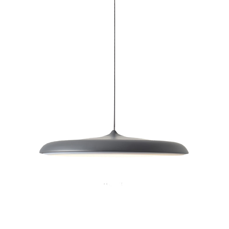 Black Nordic Modern Flying Saucer Pendant Light – Adjustable LED Ceiling Light Fixture for Kitchen and Living Room 9