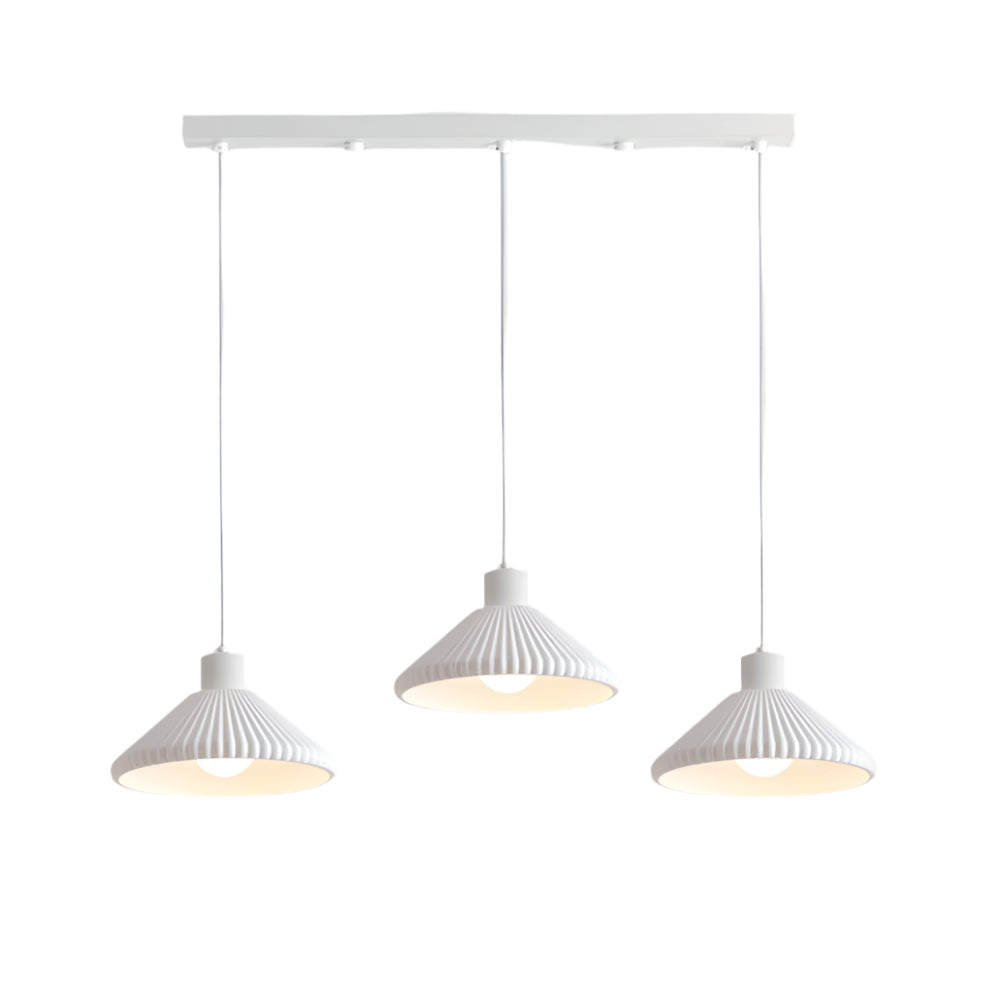 Modern Resin Pendant Light for Kitchen Island – Customizable Heads, Japandi Design, Energy-Efficient LED Lighting, Milk Coffee or White 11