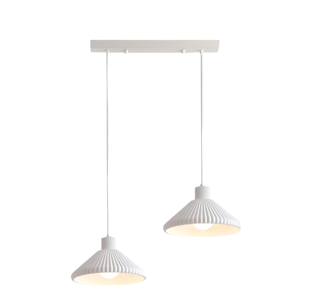 Modern Resin Pendant Light for Kitchen Island – Customizable Heads, Japandi Design, Energy-Efficient LED Lighting, Milk Coffee or White 12