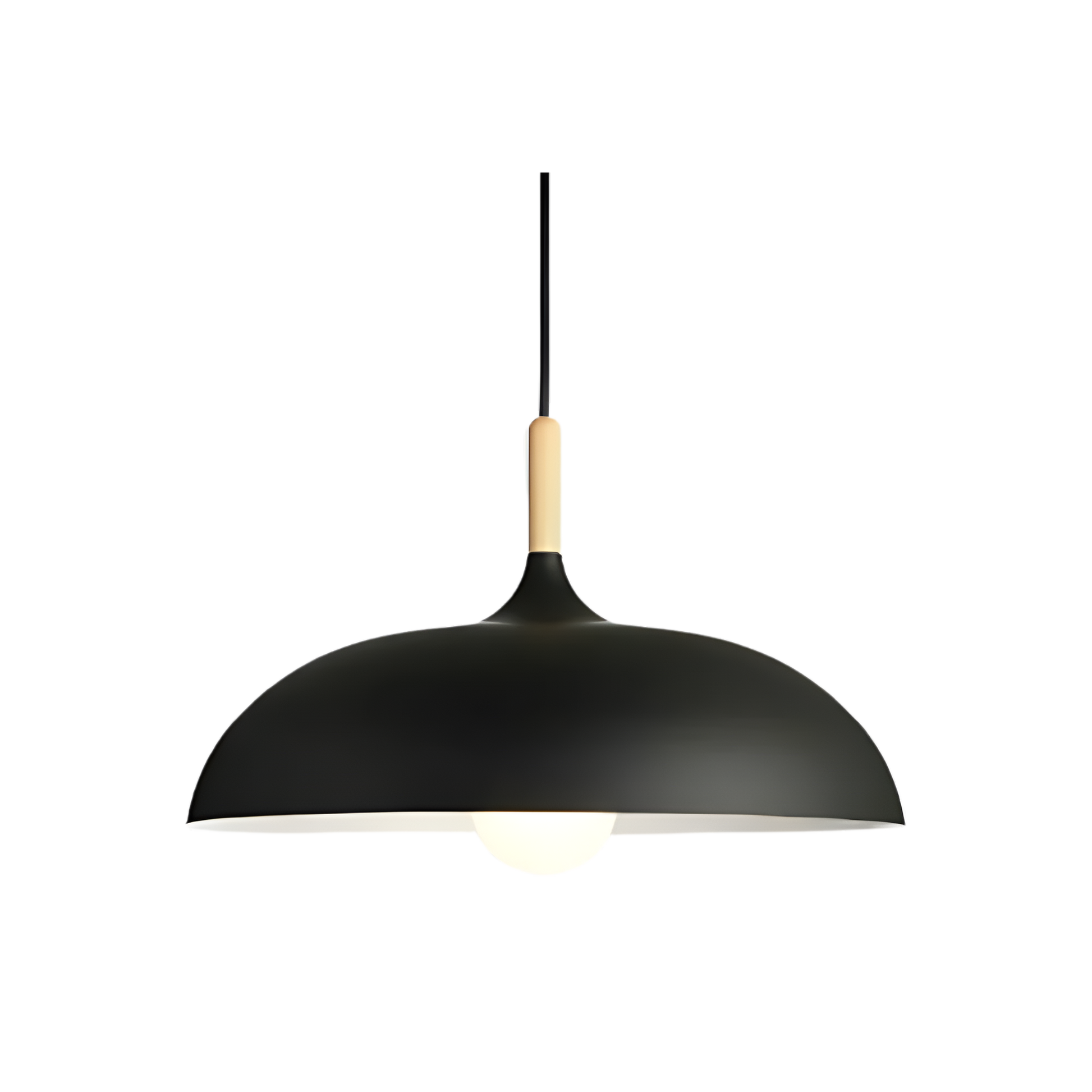 Nordic Wood and Iron Pendant Light – Adjustable Kitchen Island Lighting with Warm White Glow, Scandinavian Design 0