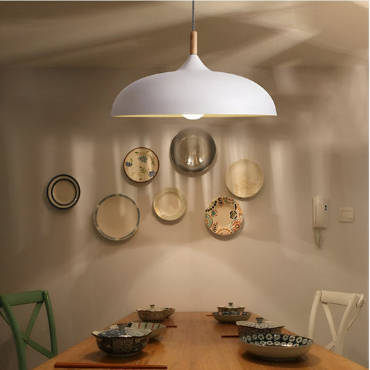 Nordic Wood and Iron Pendant Light – Adjustable Kitchen Island Lighting with Warm White Glow, Scandinavian Design 1