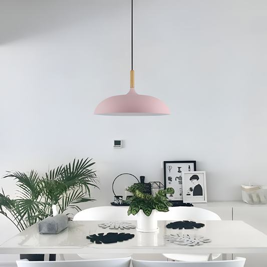 Nordic Wood and Iron Pendant Light – Adjustable Kitchen Island Lighting with Warm White Glow, Scandinavian Design 2