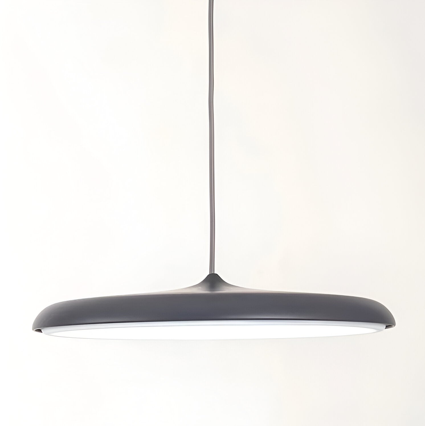 Black Nordic Modern Flying Saucer Pendant Light – Adjustable LED Ceiling Light Fixture for Kitchen and Living Room 1