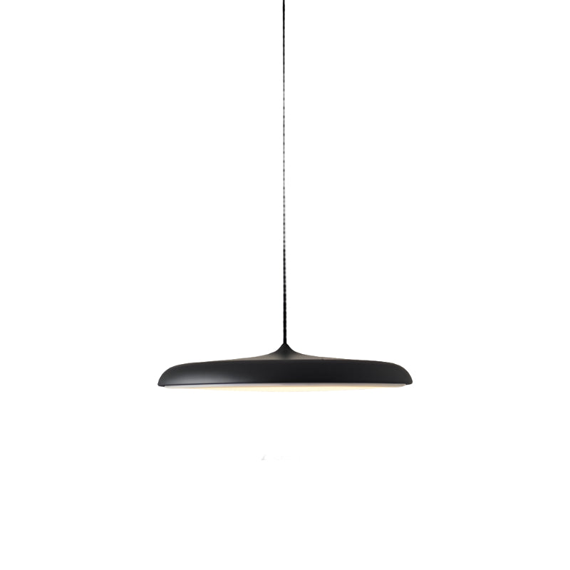 Black Nordic Modern Flying Saucer Pendant Light – Adjustable LED Ceiling Light Fixture for Kitchen and Living Room 13