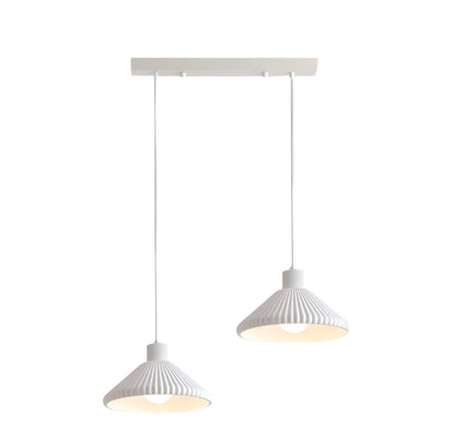 Modern Resin Pendant Light for Kitchen Island – Customizable Heads, Japandi Design, Energy-Efficient LED Lighting, Milk Coffee or White 12