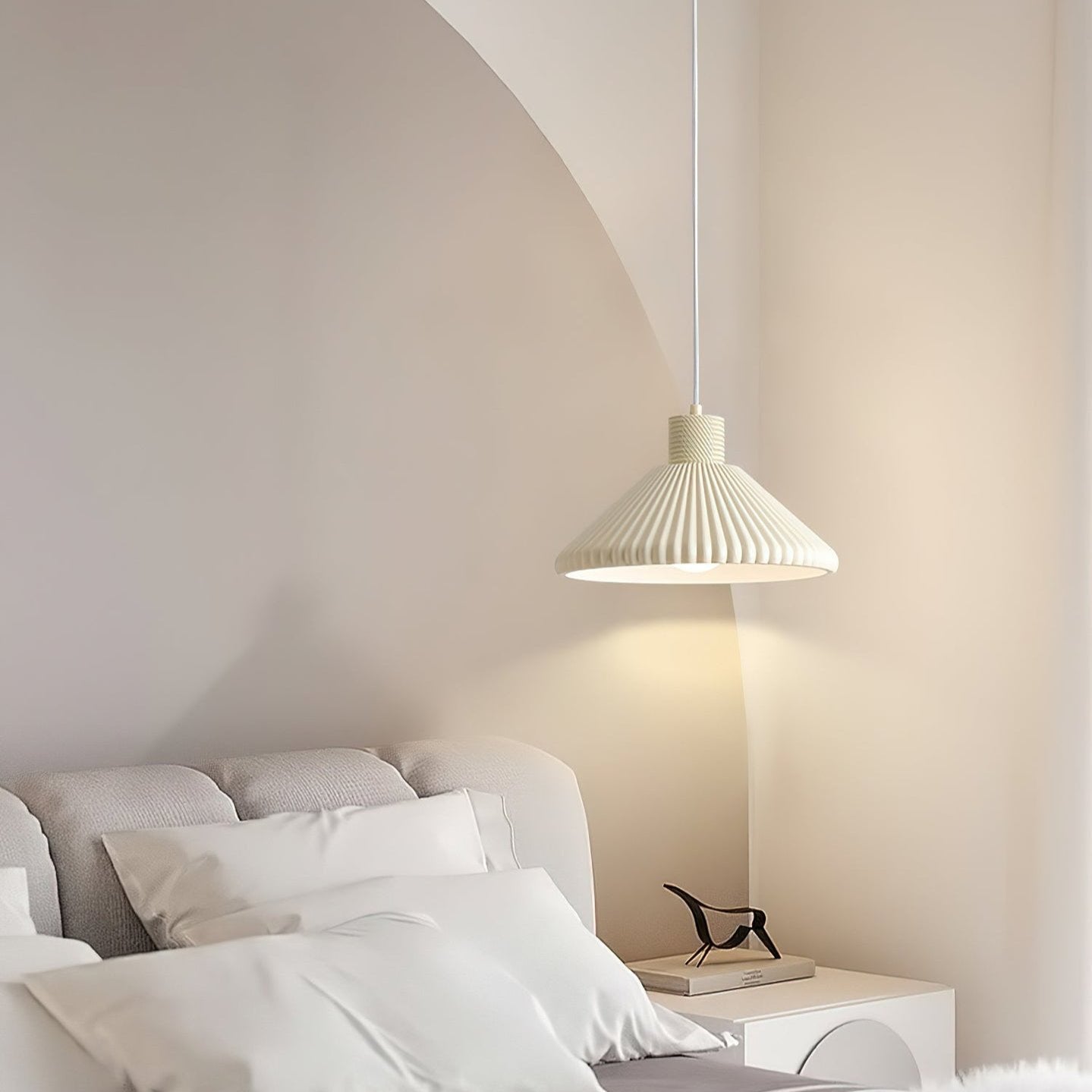 Modern Resin Pendant Light for Kitchen Island – Customizable Heads, Japandi Design, Energy-Efficient LED Lighting, Milk Coffee or White 6