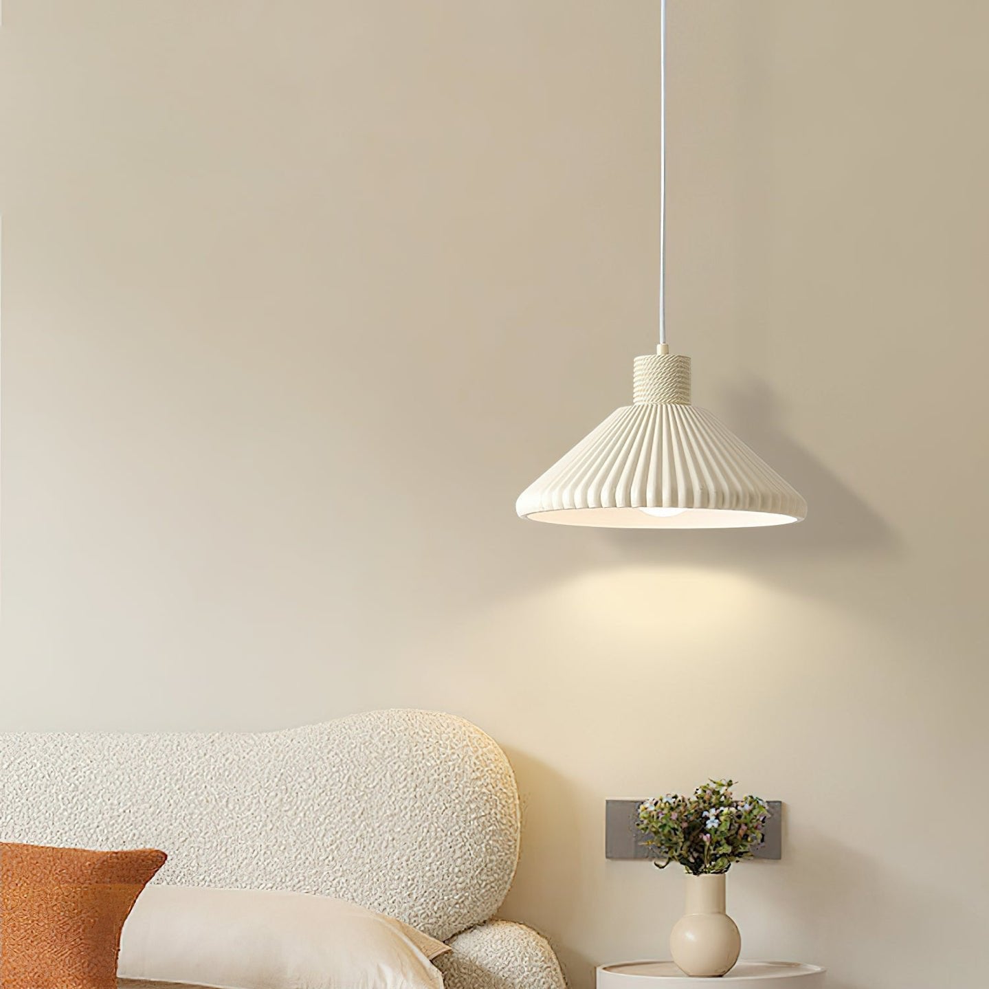 Modern Resin Pendant Light for Kitchen Island – Customizable Heads, Japandi Design, Energy-Efficient LED Lighting, Milk Coffee or White 8