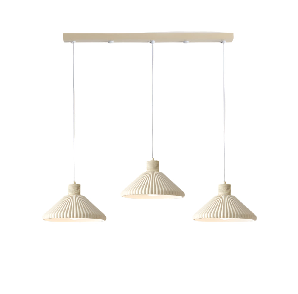 Modern Resin Pendant Light for Kitchen Island – Customizable Heads, Japandi Design, Energy-Efficient LED Lighting, Milk Coffee or White 9