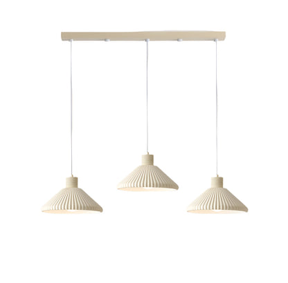 Modern Resin Pendant Light for Kitchen Island – Customizable Heads, Japandi Design, Energy-Efficient LED Lighting, Milk Coffee or White 9