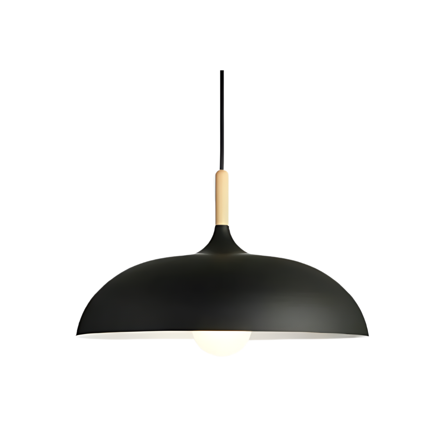 Nordic Wood and Iron Pendant Light – Adjustable Kitchen Island Lighting with Warm White Glow, Scandinavian Design 0